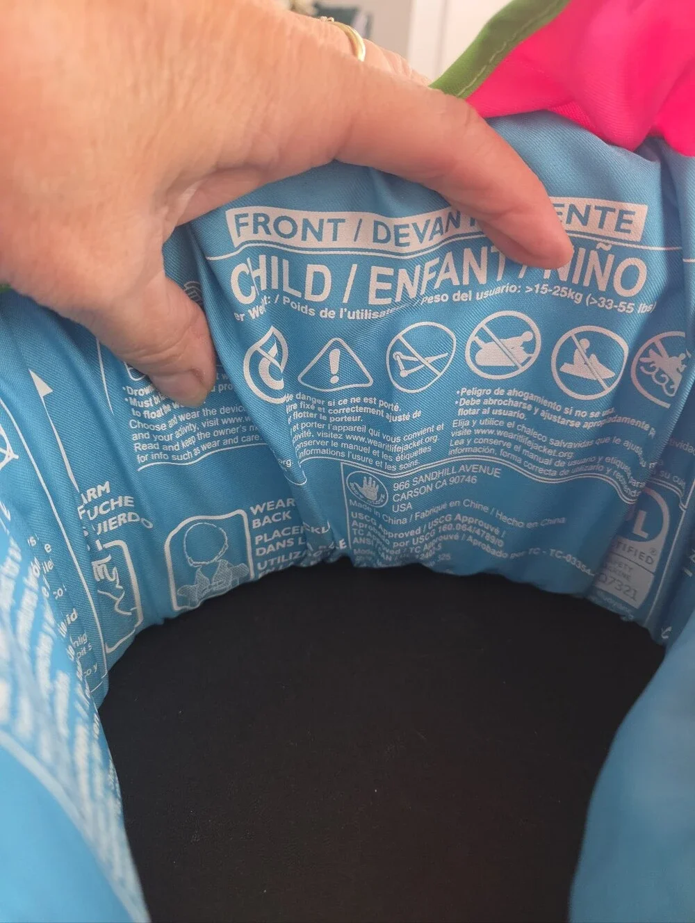 Body Glove Kids Paddle Pals Print Life Jacket 33–55 lbs NWT Coast Guard Approved